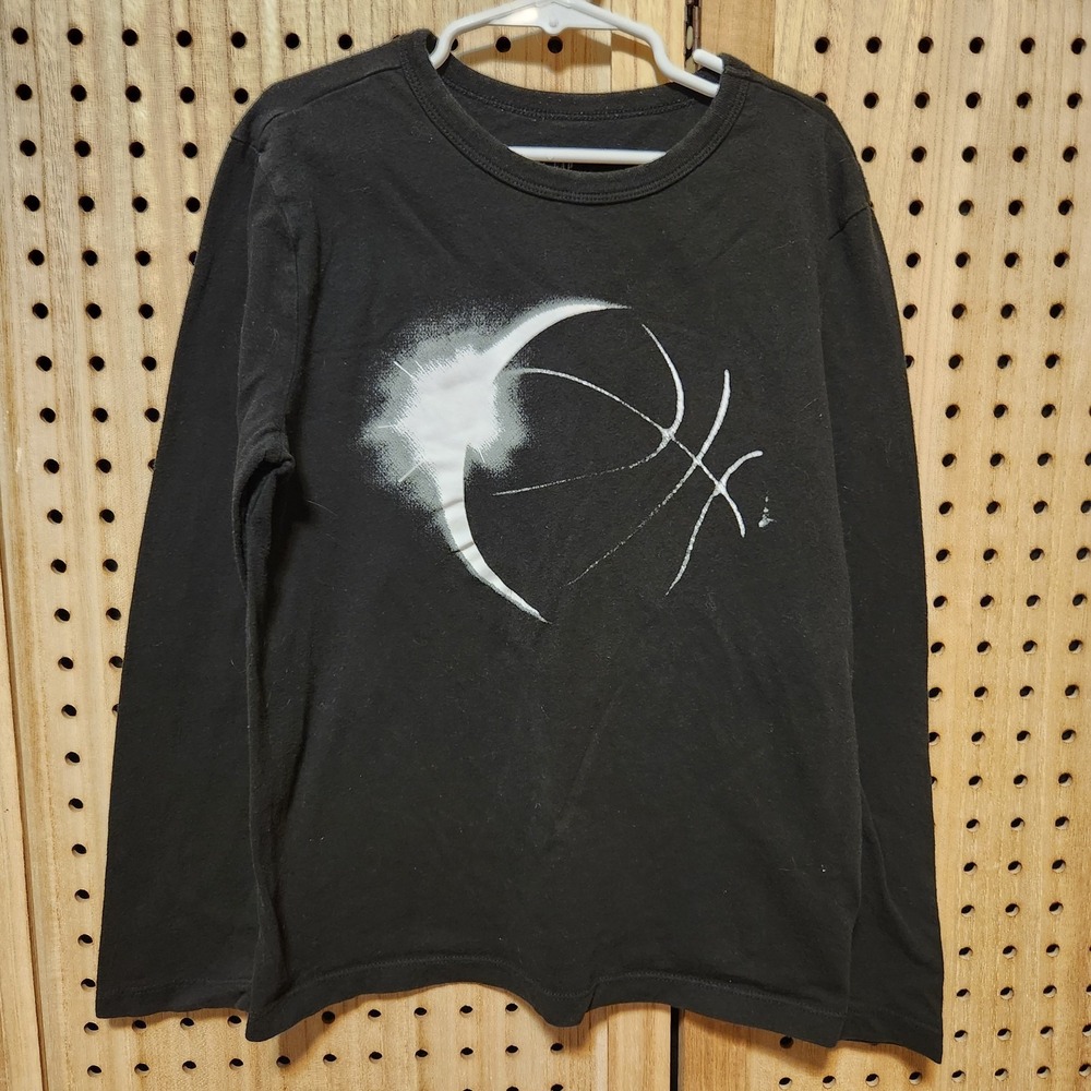 Gap‎ Basketball Moon Space Black T-shirt Kids Size M 8 9